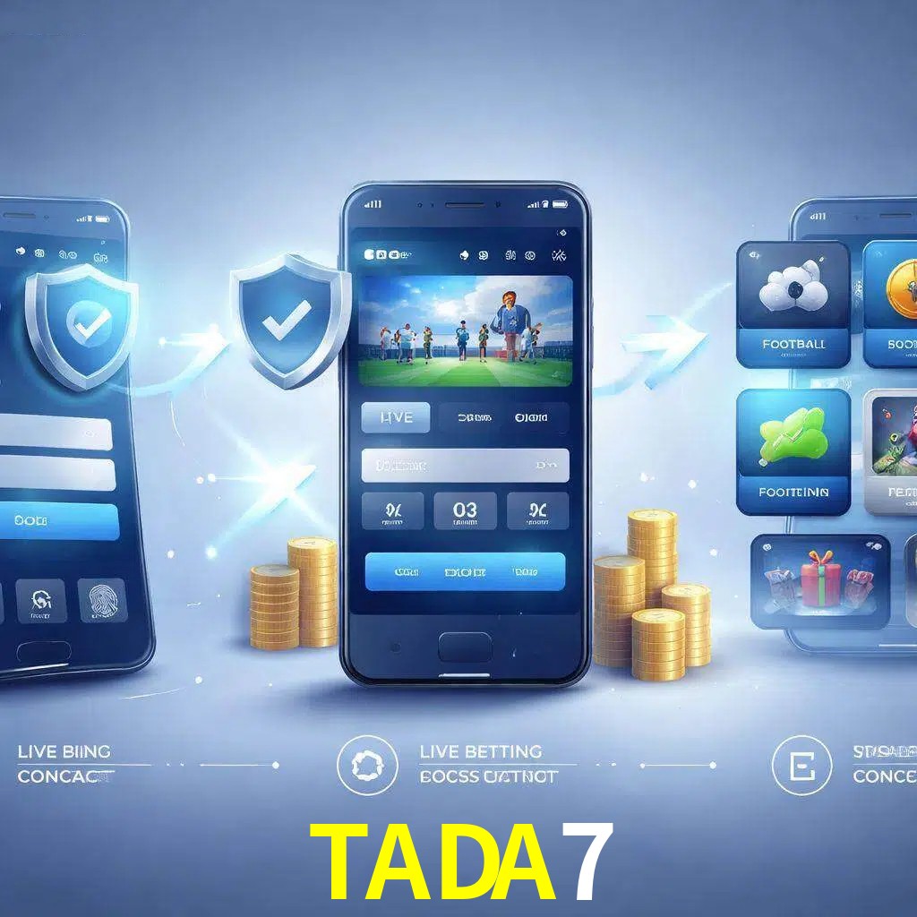 Pasos de acceso a la app TADA7 en pantalla de teléfono móvil